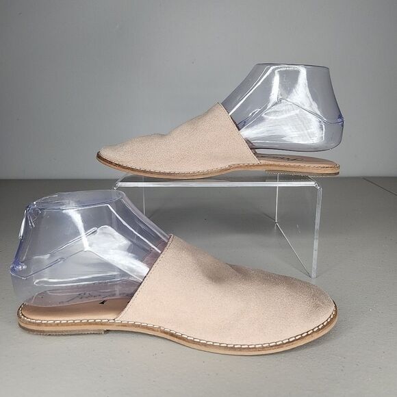 Free People Shoes - Free People Coronada Slip-On Suede Flats Nude Suede Womens Slip On Slipper EU 38